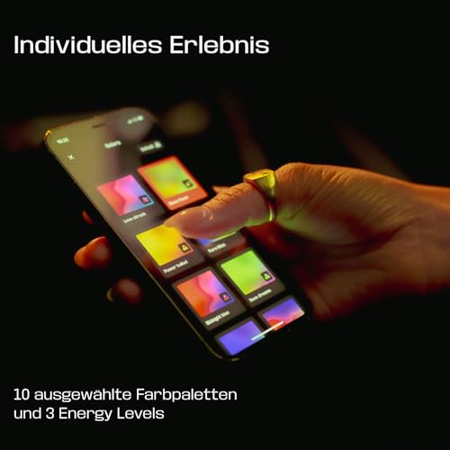 SOUNDBOKS Lightboks Tragbares Partylicht, Kompatibel mit allen Lautsprechern, Musikgesteuertes Licht Audio-reaktiv mit App-Steuerung, IP65 Wasserdicht, TeamUp-Verbindung Ideal für Outdoor & Events. – Bild 6