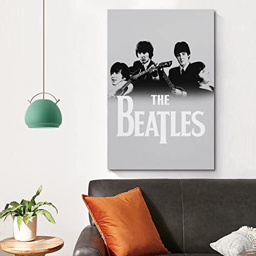 Poster décoratif sur toile The Beatles en noir et blanc – Impression d’art moderne pour chambre à coucher – 40 x 60 cm - Les Beatles, Paul McCartney, John Lennon, RIngo Starr, George Harrison Poster décoratif sur toile The Beatles en noir et blanc - Impression d'art moderne pour chambre à coucher - 40 x 60 cm – Image 5