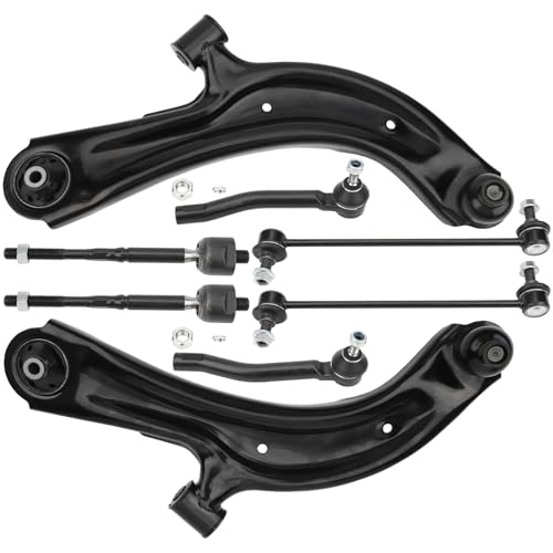 Front Lower Control Arms Kit Compatible with Nissan NV200 2015-2019, Sentra 2015-2019 w/Ball Joints Inner & Outer Tie Rods Sway Bar Links Front End Suspension kit by BRTEC - Used condition - US$78.84