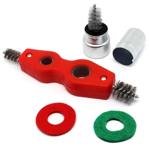 Image of Battery Terminal Cleaner Kit, Battery Terminal Brush & 4 in 1 Copper Tubing Brush & 2pcs Anti-Corrosion Fiber Washers
