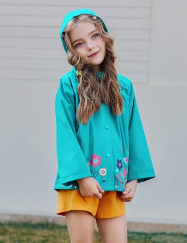 Image of Arshiner Girl Baby Kid Waterproof Hooded Coat Jacket Outwear Raincoat Hoodies