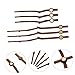 Tofficu Wooden DIY Clock Pointer Plates 5 Sets Clock Needle Hands Rustic Kit Home Decor Repair Tool