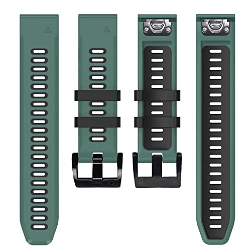Bracelet de montre en silicone 26mm pour Garmin Descent MK1 en agate élégante