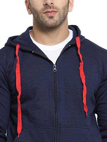 Image of Scott International Men's Solid Cotton Hoodies for Men, Trendy and Comfortable Sweatshirts for Men, Stylish Winter Wear with Hood and Pockets, Fashionable Hooded Sweatshirts