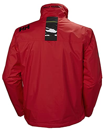 Image of Helly-Hansen mens Crew Midlayer Fleece Lined Waterproof Windproof Rain Jacket