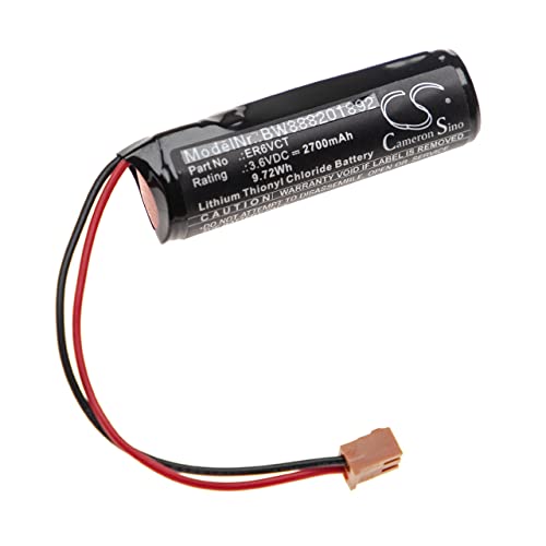 vhbw - vhbw Batterie compatible avec Toshiba ER6VCT, LS14500-PR-M PLC, contrôleur logique programmable (2700 mAh, 3,6 V, Li-SOCl2)