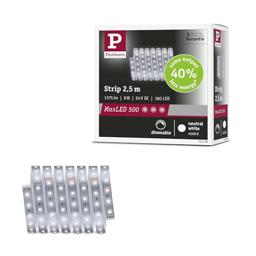 MaxLED 500 Strip LED 4000K Paulmann ruban de 2,5m blanc neutre