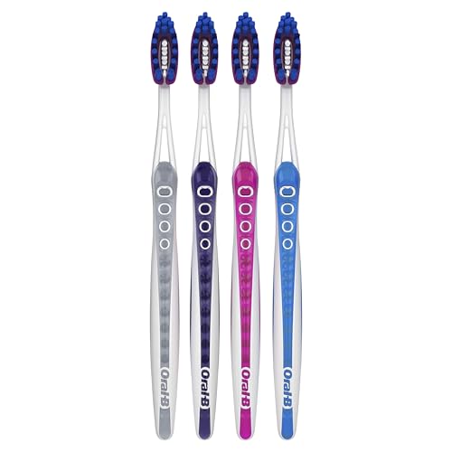 Oral-B 3D White Deep Stain Remover toothbrushes, 4 Count Toothbrush Medium, Removes 90% of Surface Stains, whitens Teeth, deep Reach, removes Plaque and Stains Tooth Brush - image 8