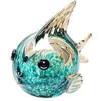 Amazon.co.jp: 魚 動物 置物 クリスタルガラスの魚 おしゃれ 北欧