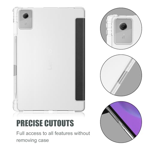 Image of ProCase Smart Case for 2025 Lenovo Idea Tab Plus 12.1 Inch /Tab K12, Clear | Slim Light Cover Trifold Stand Hard Shell Folio Smart Protective Case for Idea Tab Plus /Tab K12 (TB361FU /TB361ZU)