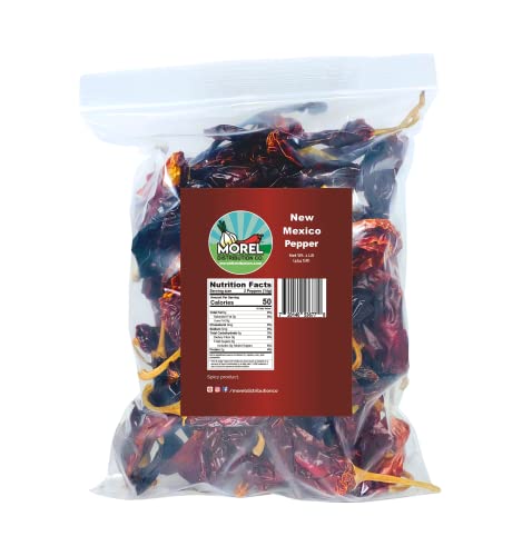 Dried Hatch New Mexico Chile Pepper, Red Chili Pods, 4 oz, 8 oz, and 1 lb (1 LB)