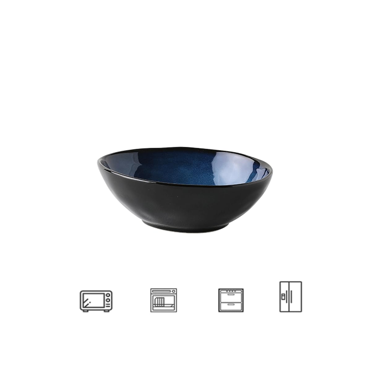Insalata Appetosa In Grande Ciotola Ceramica Cibo Saporo E Sano Pasto Delizioso Per La Cena Progettazione Piana Di Vettore Image118760273