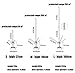 DSLED Lightning Rods for Home, House Roof Kit, Detachable Protection Equipment System Roofs Schools Villas Factories Hospitals Towers Farms (Size : Height 60cm), OneColor
