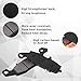 SOLLON Front and Rear Brake Pads for VN900 Vulcan Classic/Classic LT 2006-2014, VN900 Vulcan Custom 2007-2014, VN1500 1999-2004, VN1600 Vulcan Classic 2001-2008, VN1700 Vulcan 2009-2014