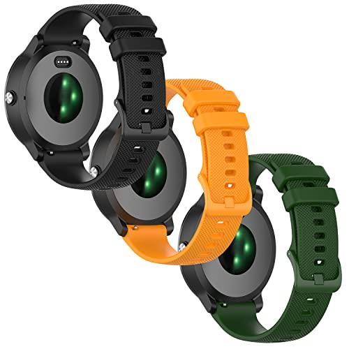Correas de silicona 20mm para Garmin Vivoactive 3 3Pack miniatura 1