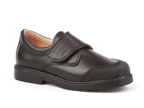 Angelitos Zapatos Colegiales con Puntera Reforzada Todo Piel, mod.452. Calzado infantil Made in Spain, Garantia de calidad. (28, Negro)