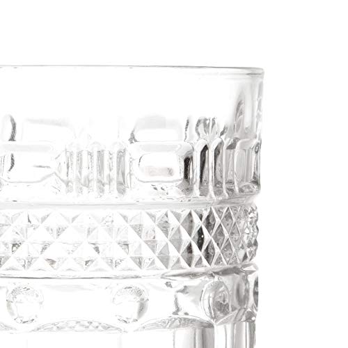 Kit Jogo 6 Copos Baixos p/Whisky e Drinks em Cristal 300 ml