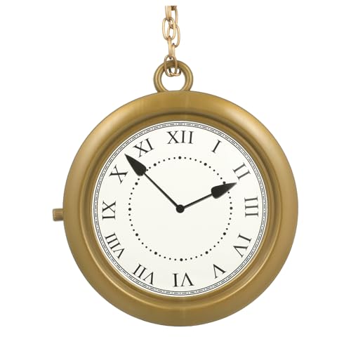 AKOOSY Collier d'Horloge Géante Rétro Collier Horloge Cosplay Surdimensionné Accessoire de Costume pour Fête Déguisement Halloween Décoration de Soirée Léger et...