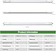 TONFFI LED Feuchtraumleuchte 150cm mit 60W 7000LM LED Deckenleuchte Röhre, Verknüpfbar Wannenleuchte Werkstattlampe Kellerlampe IP65 Wasserfest für Lager Garage Warenhaus Lampe, Neutralweiß 4000K