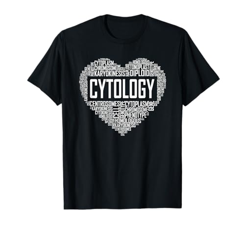 Cytology Heart Gift Cytologists Gift Cell Molecular Biology T-Shirt