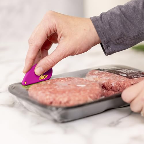 Image of Slice Micro Safety Cutter | Safe Ceramic Box Cutter Lasting 11x Longer than Metal | Keychain Box Opener | 2 Pack | Fuchsia