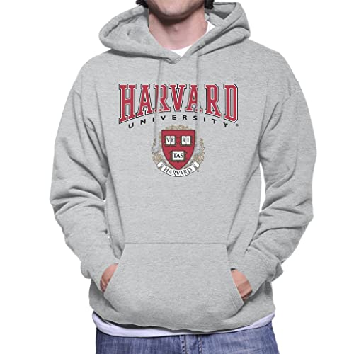 All+Every Harvard University Veritas Red Crest Men's Hooded Sweatshirt