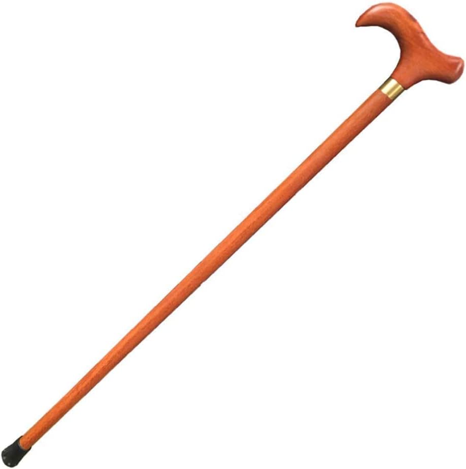 Wooden Walking Sticks Crutches Crutch for Adults Lightweight Non- SlipSolidWooden Cane, Wooden Walking Stick Tractor, Suitable for All Seasons, 95CM Crutches Accessories Mobility Aid for Elderly, Seni
