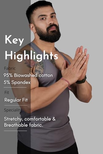 Image of FUAARK Men Gym Tank Tops Sleeveless Sport Vest