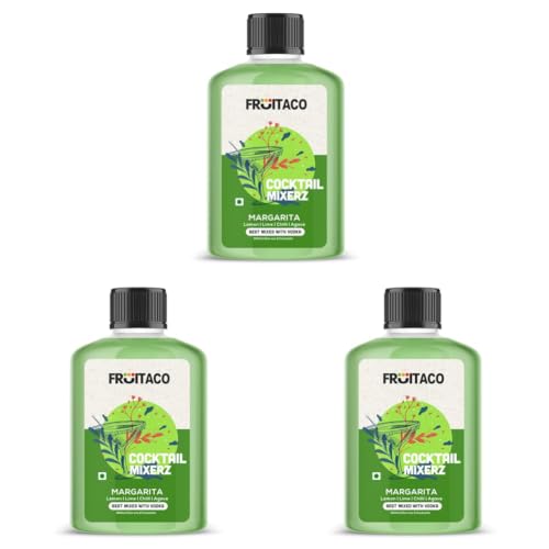 Image of Fruitaco Margarita Cocktail Mixers - Finely Crafted Non-Alcoholic 300ml Serves 2 Drinks (Pack of 3)