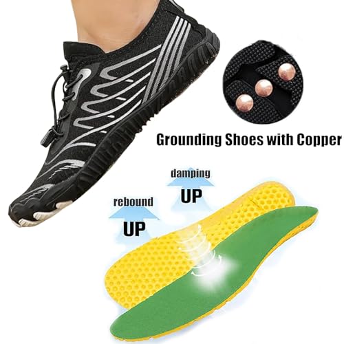 Grounding Shoes with Copper for Women Men, Hike Grounded Barefoot Footwear Shoes for Womens Mens Soft Comfortable3