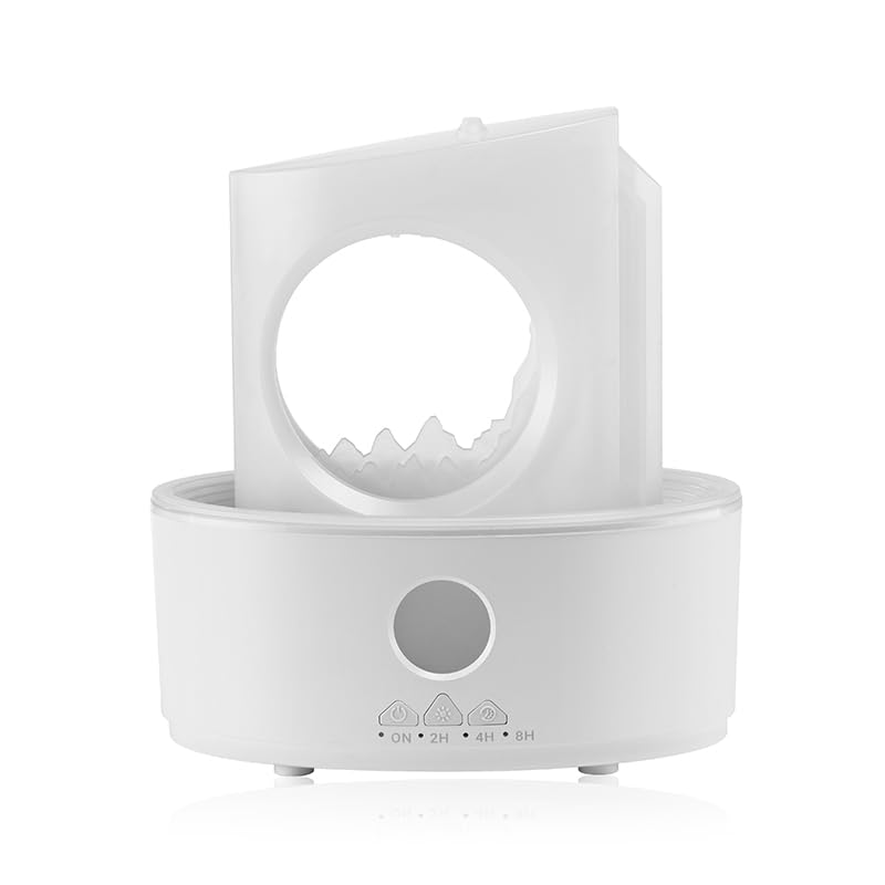 Raindrop essential oil humidifier and diffuser. With a 300ml capacity for fine mist it is also a baby humidifier. It features three-color lighting and is remote-controlled. Suitable for any scene.