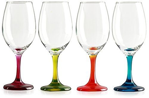 Athomey 564 Twilight Wine Glasses Set, 13 Oz, Multicolor #TOP3