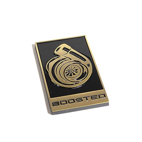 Image of GT350 Style Boosted Badge (White) (Bronze)