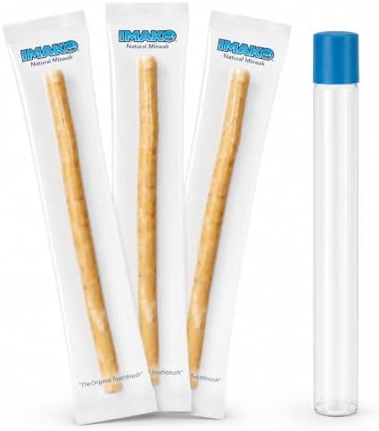 Imako Organic Miswak Sticks for Teeth Cleaning, with Travel Case (3 Pack) image 2