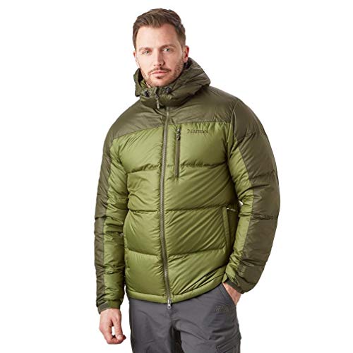 Marmot Mens Guides Down Hoody Bomber Green/Forest Night (Large)