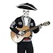 WIDMANN ? Pajarita Dia de los muertos ajustable Mens, negro, talla única,...
