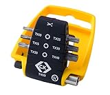 C.K T4501 TX Screwdriver Bit, 0 V, Grey, Set of 7 Piece