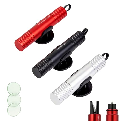 Ronnzsoer 3Pcs Safe Hammer 2 in 1 car Window Breaker Tool, Upgraded Window Breaker Seatbelt Cutter...