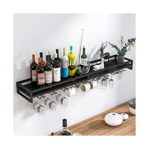 Casier à vin mural en métal noir pour organiser vos bouteilles avec élégance
