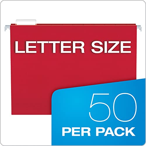 image for Pendaflex Colored Hanging File Folders Letter Size with 1/5 Cut Adjust