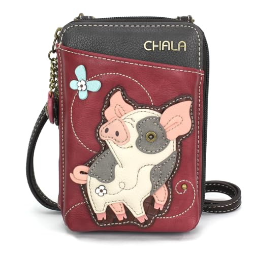 Image of CHALA Wallet Crossbody Cell Phone Purse - Women Faux Leather Multicolor Handbag with Adjustable Strap