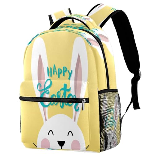 Sac à dos d'école fille et garçon grand volume lapin jaune