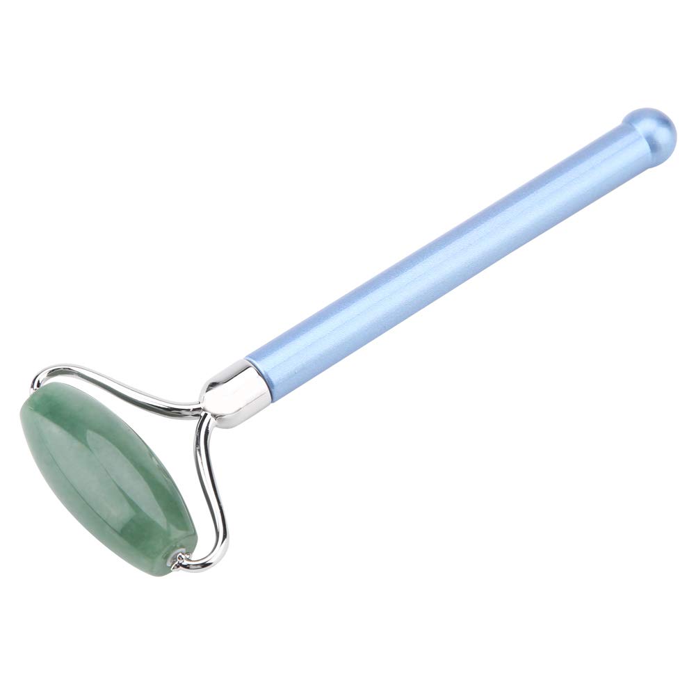 Natürlicher Jade-Roller Für Das Gesicht, Jade-Gesichtsroller, Gesichtsmassageroller Zur Hautverjüngung, Anti-Aging-Hautpflege-Werkzeug(Blauer Stab)