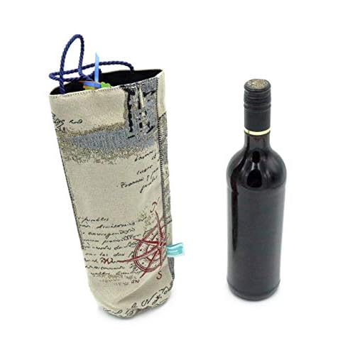 Geschenkverpackung Wein, Tasche für Flaschen, Wein Verpackung, Flaschenhülle im Vintagelook