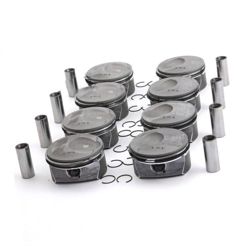 8PCSカーピストンとリングキット4.8L V8エンジンと互換性のあるキット94810304724 94810304824 94810305722 9481004755 S GTS 957 97055(8pcs)