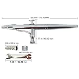 Ginza HP CS Dual Action Airbrush Gun (Model # GP-A) from Japan use for Nails. Airbrushing, Tanning, Tattoo, Body Spraying Painting, Auto Spray Painting or Art Painting