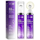 Siero per Gli Occhi Con 8% di Caffeina e 8% di Retinolo, Acido Ialuronico e Peptidi di Niacinamide per le Borse Gonfie, le Occhiaie, le Rughe e le Rughette, Crema per le Occhiaie, 0.5 fl. oz