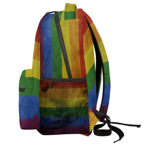 Sac à dos ordinateur portable arc-en-ciel ergonomique