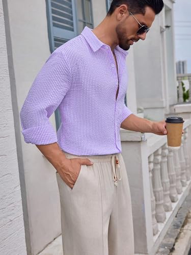 Image of Lymio Men Shirt || Striped Shirt for Man || Full Sleeve || Casual Style (Packs Also Available) (Crush-Lining-New)
