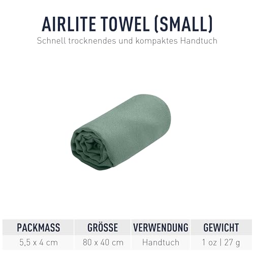 Image of Sea to Summit AirLite Towel, Ultralight Camping and Travel Towel, Small, Sage
